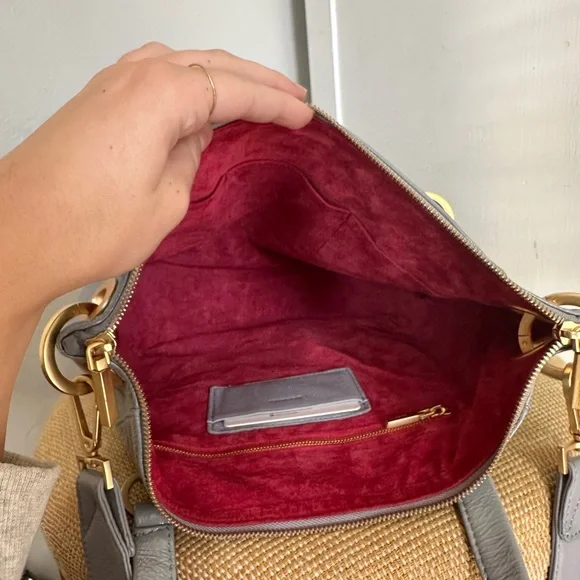 RARE Hammitt Daniel Medium Top Handle Bag Marina Glaze and Brushed Gold Hardware - Picture 3 of 9